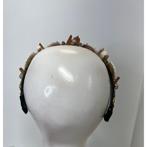 Mermaid Custom Headpiece Head Wear Hat Headband Performance Mermaid Crown with R - Picture 10 of 10